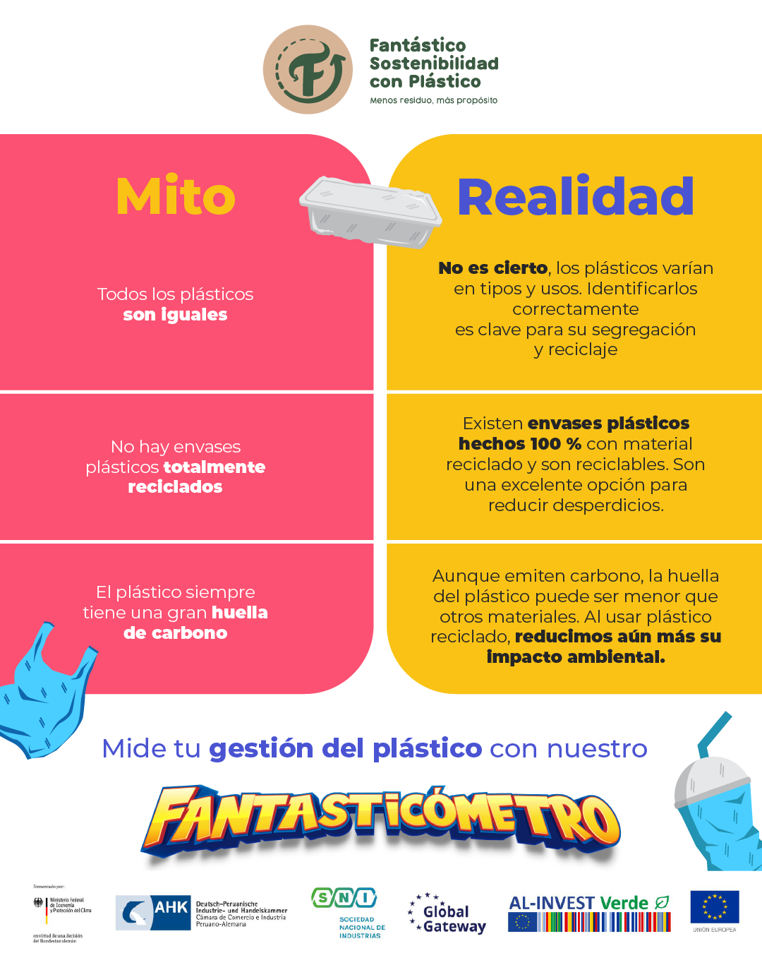Fantastico Infografia Mitos plastico